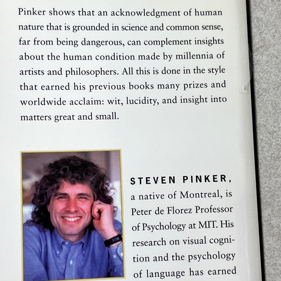 Steven Pinker, The Blank State: The Modern Denial of Human Nature, 2002, Viking. - Picture 8 of 16